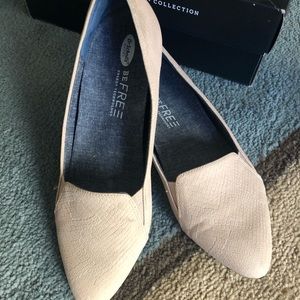 Dr. Scholls anyways blush snake flats size 7